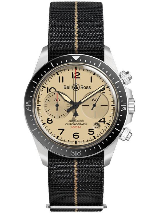 Bell & Ross BR V2-94 Military Beige BRV294-BEI-ST/SF Mens Watch